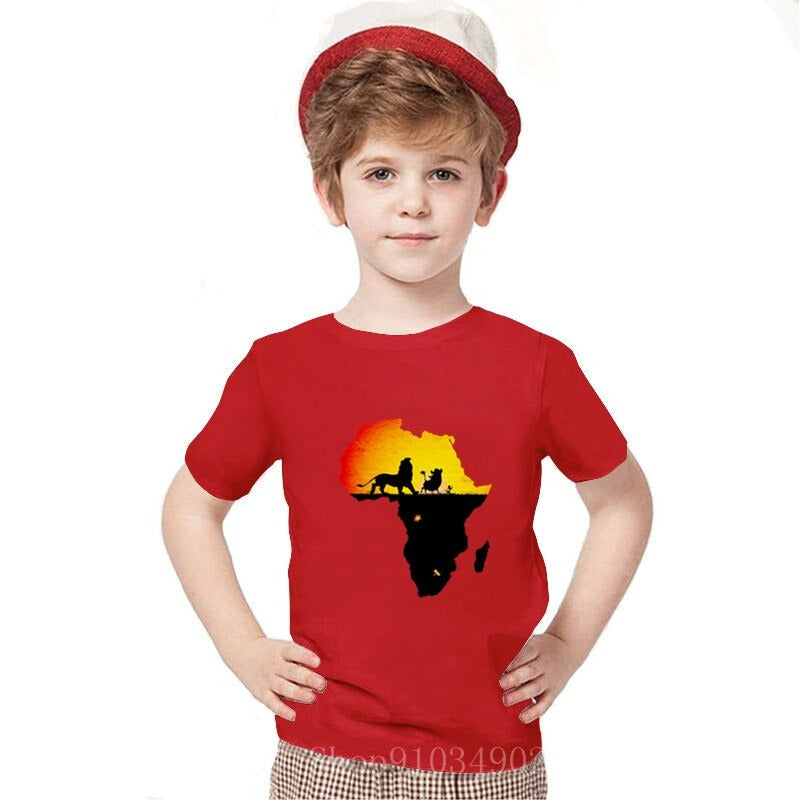 Detské tričko s krátkym rukávom Leví Kráľ