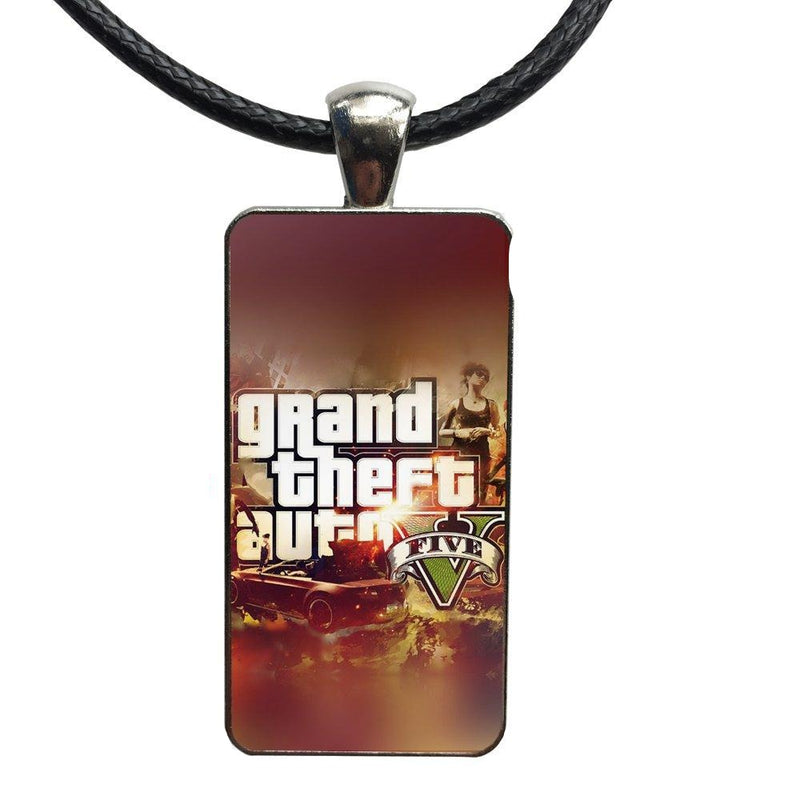 Obdĺžnikový náhrdelník Grand Theft Auto Gta