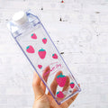 Kreatívna priehľadná fľaša na mlieko s vodou
