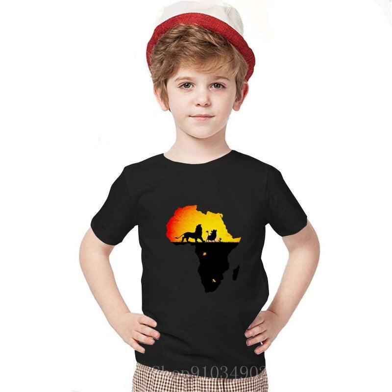 Detské tričko s krátkym rukávom Leví Kráľ