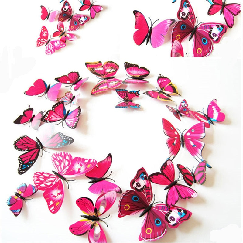 3D plastový realistický umelý motýľ