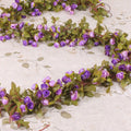 Hodvábna kvetinová girlanda pre svadobnú výzdobu