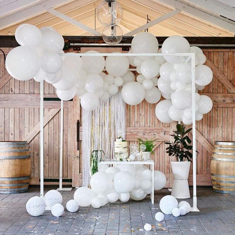 Matné čisto biele balóny