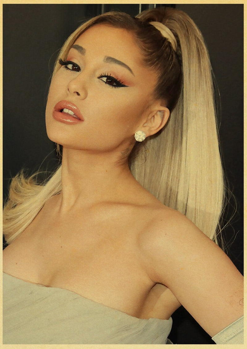 Plagát v retro štýle Ariana Grande