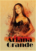 Plagát v retro štýle Ariana Grande