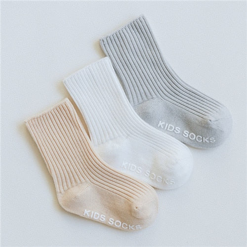 Detské ponožky s pleteným vzorom 3 páry