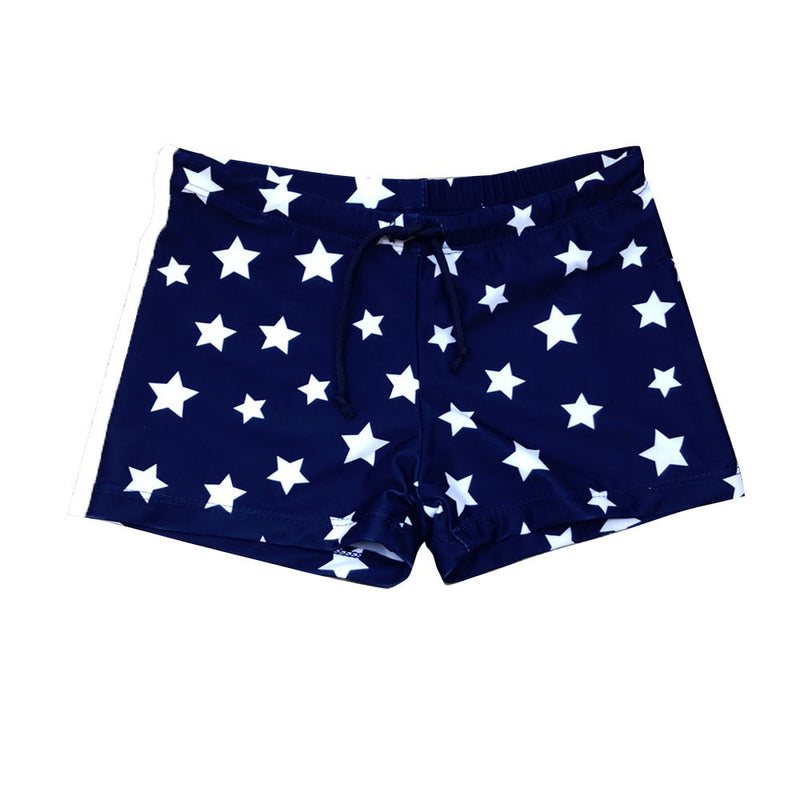 Chlapčenské šortkové plavky s hviezdičkami