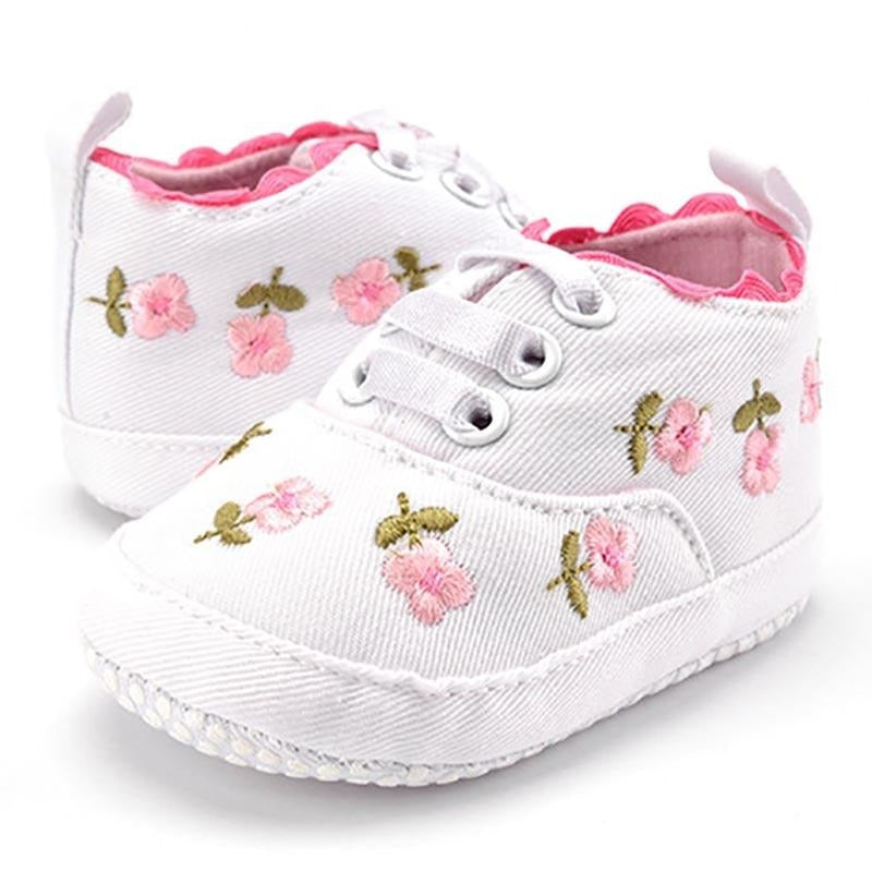Detské topánočky s kvetinami