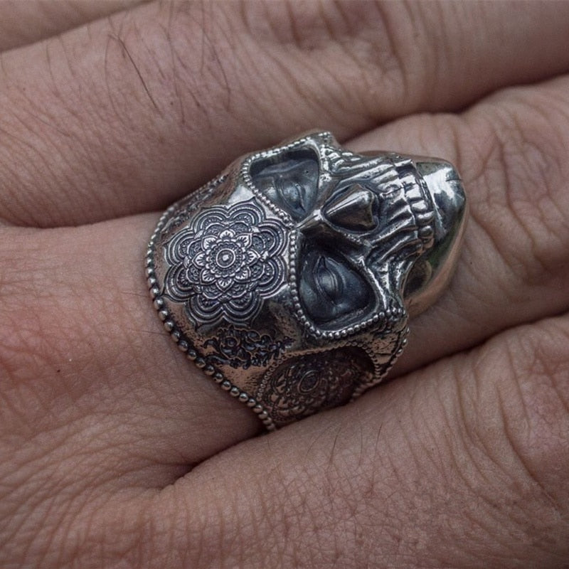 Pánsky prsten s lebkou