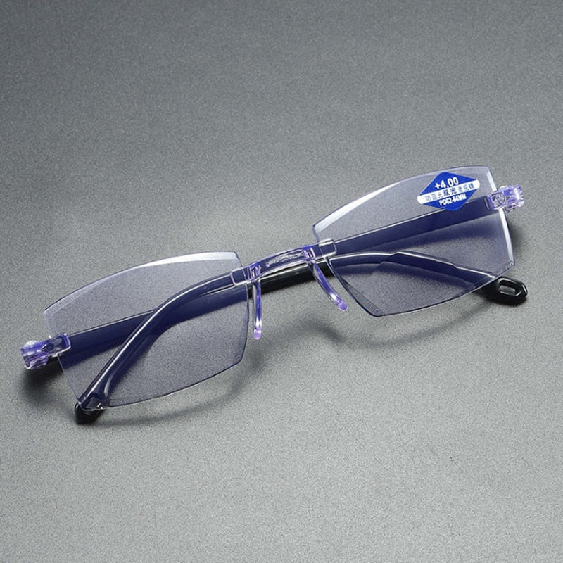 Ultraľahké okuliare bez rámov na čítanie