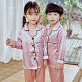 Detské saténové pyžamo s dlhým rukávom