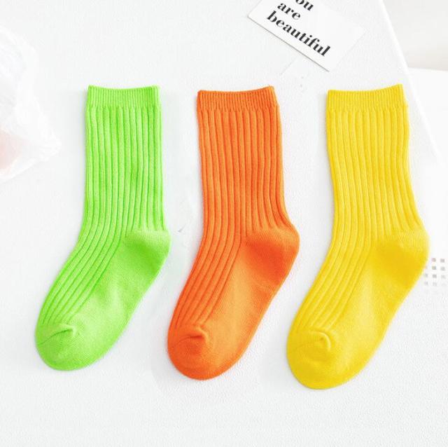 Detské neónové ponožky 3 páry
