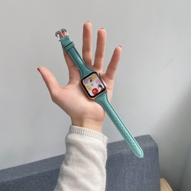 Kožený remienok na Apple Watch