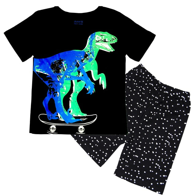 Chlapčenské svietiace pyžamo s dinosaurom