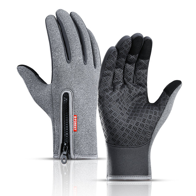Unisex zimné zateplené celoprstové rukavice