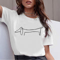 Dámske základné tričko s motívom psa