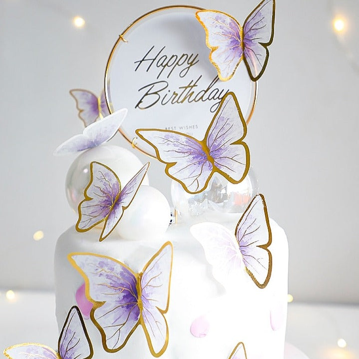 Dekorácia na tortu  motýle