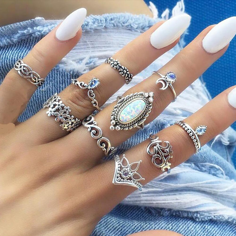Dámska súprava štýlových prsteňov