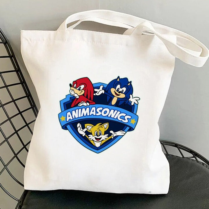 Nákupná plátená taška Ježko Sonic