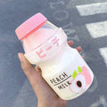 Jogurtová plastová fľaša na vodu s popruhom