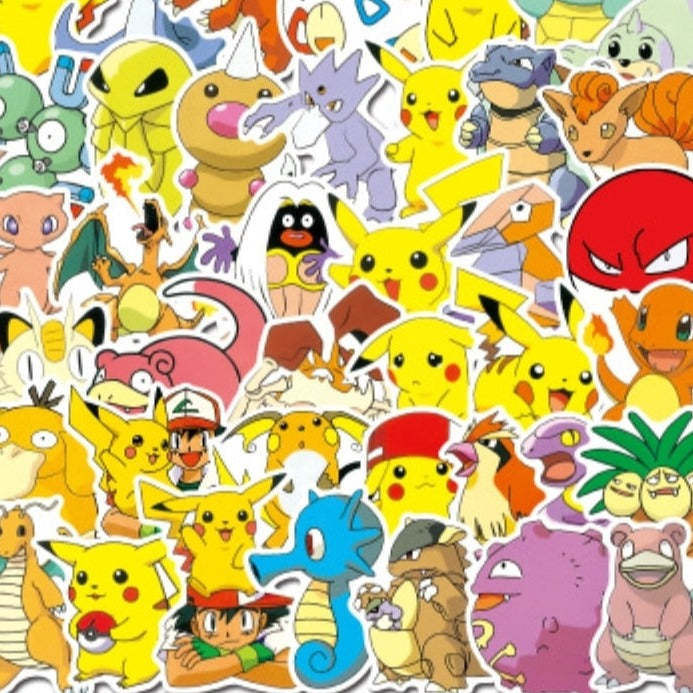 Vodeodolné nálepky Pokémon