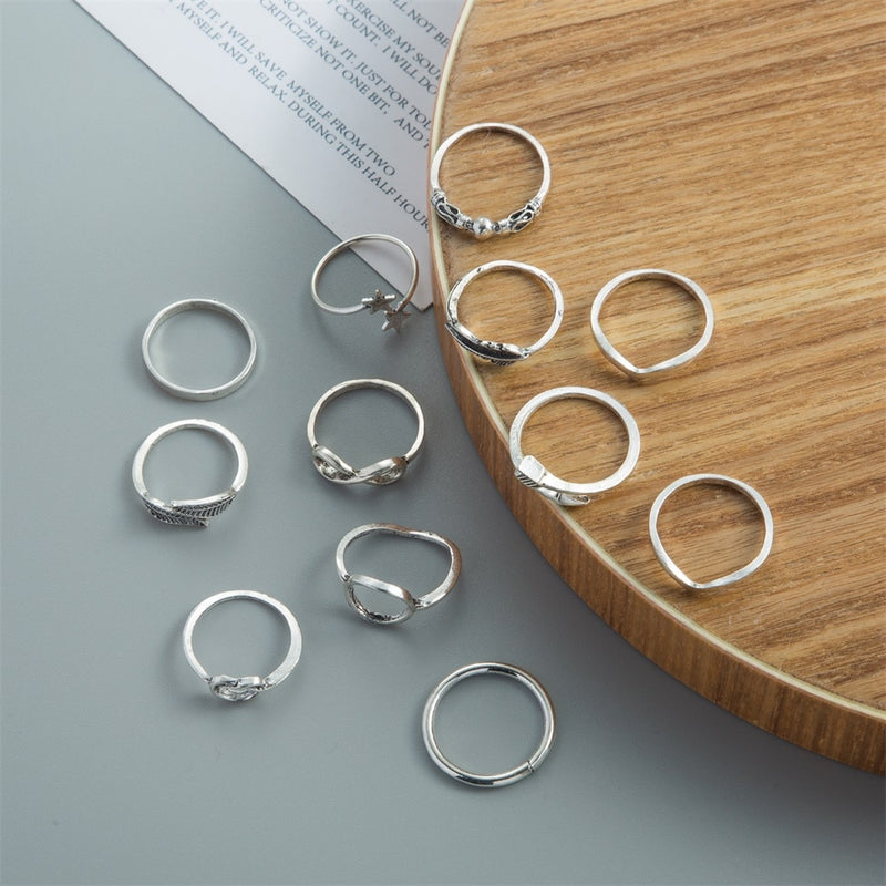 Dámska súprava kruhových prsteňov
