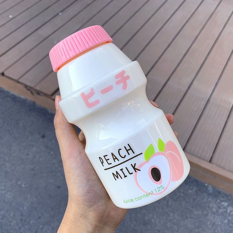 Matná plastová fľaša na vodu s ovocím