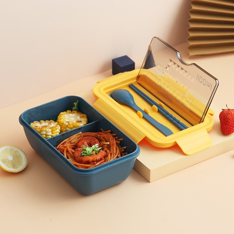 Mikrovlnná škatuľka na obed s priehradkami