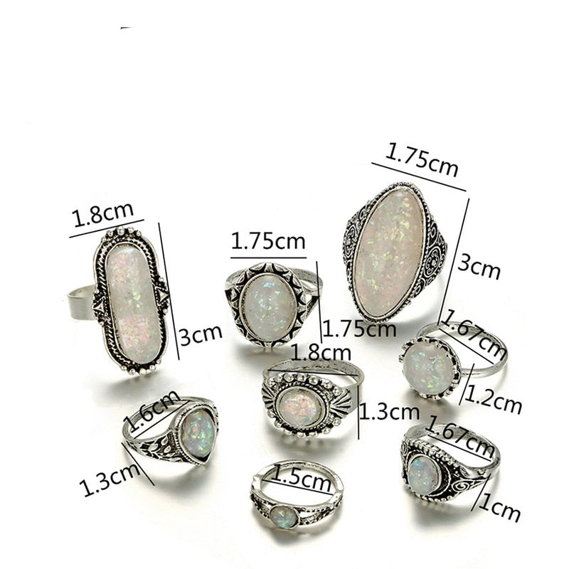 Dámske starožitné strieborné prstene