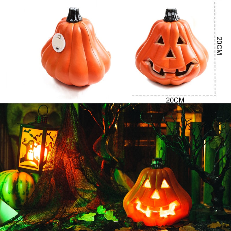 Halloweenska tekvica LED svetelná lampa