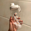 Prenosná priehľadná matná fľaša na vodu bez BPA