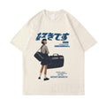 Dievčenské japonské tričko s potlačou