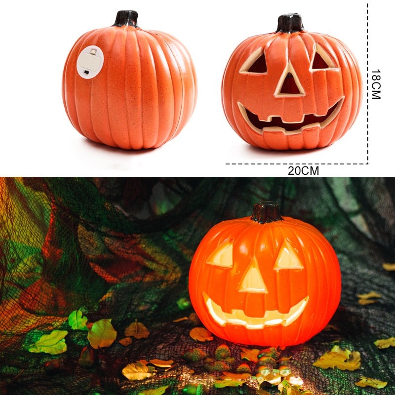 Halloweenska tekvica LED svetelná lampa