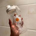 Prenosná priehľadná matná fľaša na vodu bez BPA