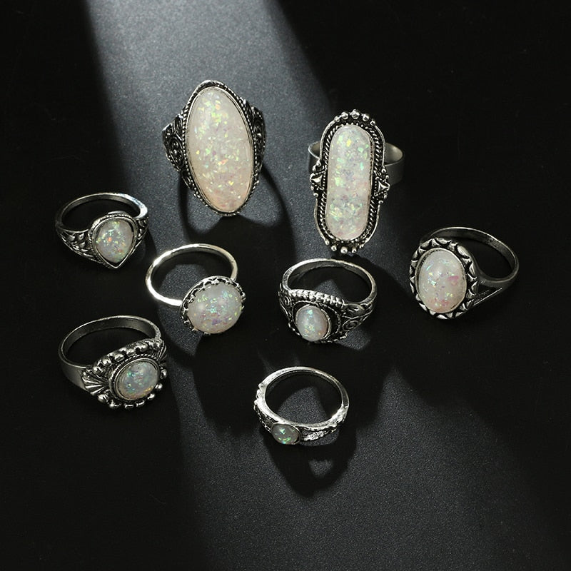 Dámske starožitné strieborné prstene