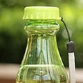 Priehľadná matná nepriepustná plastová fľaša
