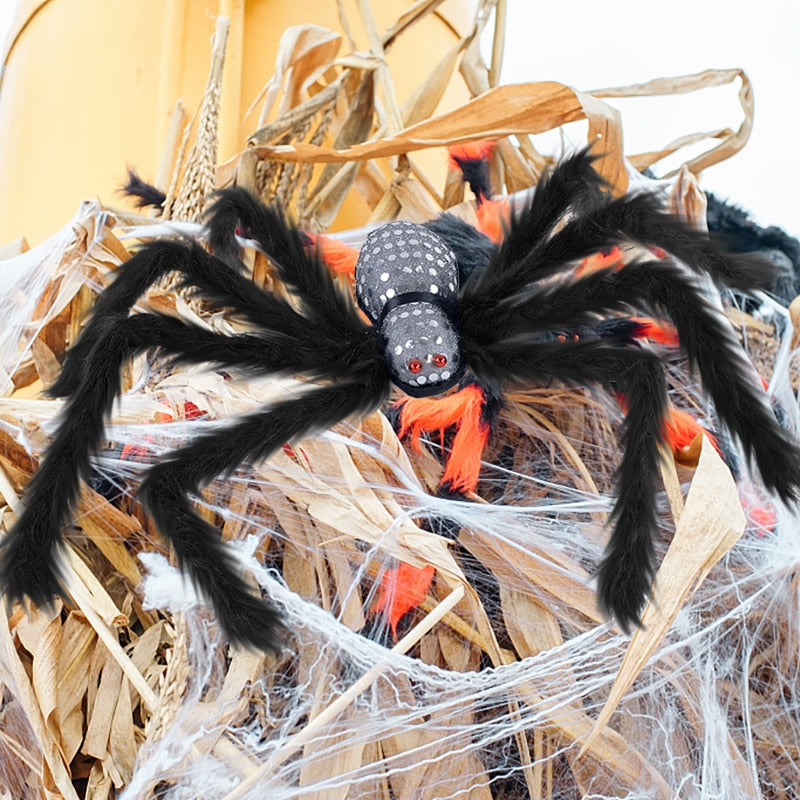 Halloweenska hororová dekorácia pavúk