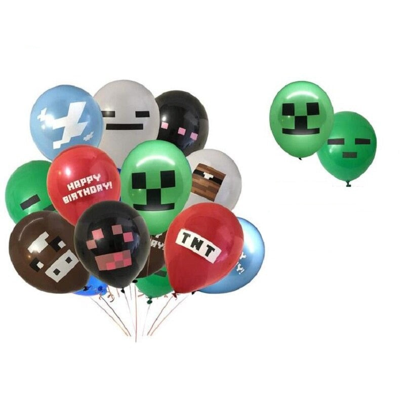 Obojstranné latexové balóniky Minecraft