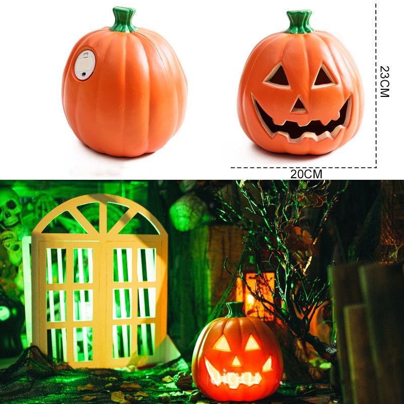 Halloweenska tekvica LED svetelná lampa