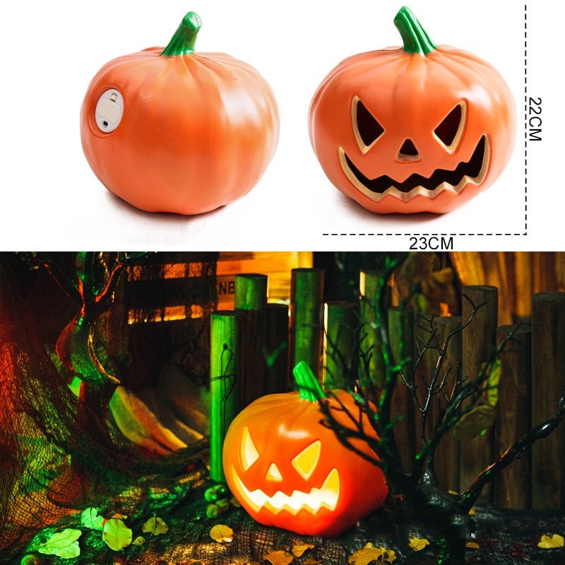 Halloweenska tekvica LED svetelná lampa