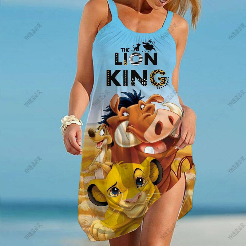 Dámske plážové šaty Leví kráľ