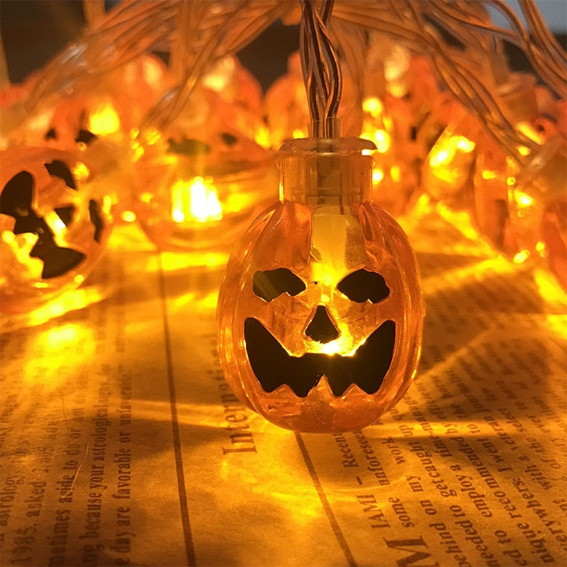 Halloweenske LED reťazové svietidlá