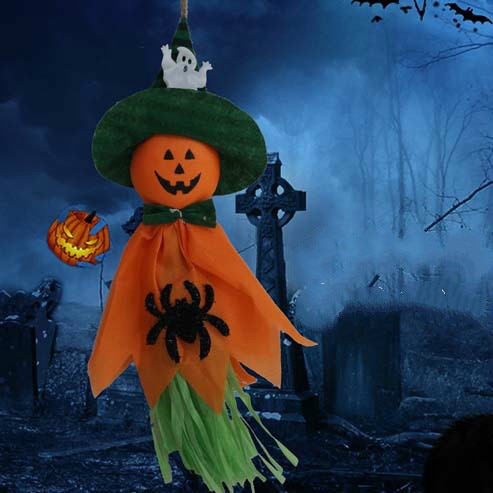 Halloweenske závesné dekorácie duchov