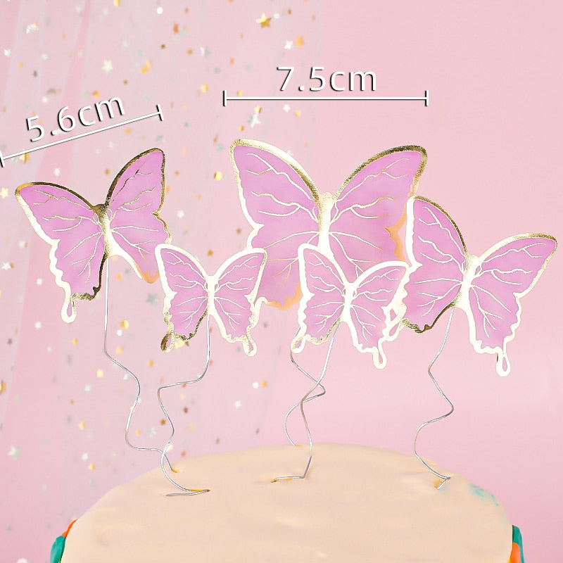 Dekorácia na tortu  motýle