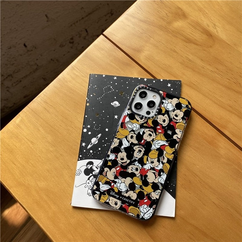 Nárazuvzdorný mäkký kryt Mickey Mouse pre iPhone 11 12 Pro Max mini 7 8 XR X XS MAX plus SE