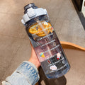 Veľkokapacitná  fľaša na vodu s ukazovateľom času