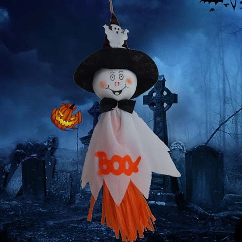 Halloweenske závesné dekorácie duchov