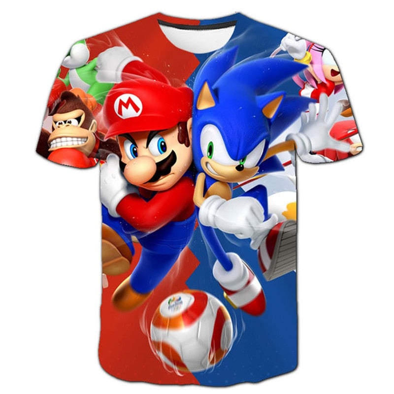 Chlapčenské Tričko Ježko Sonic