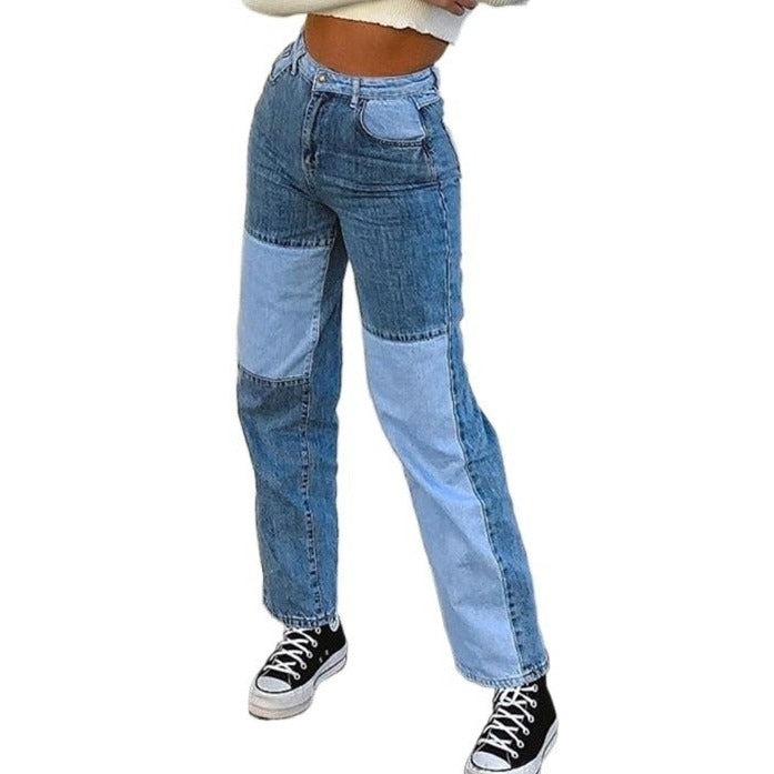 Dámske rovné džínsové nohavice