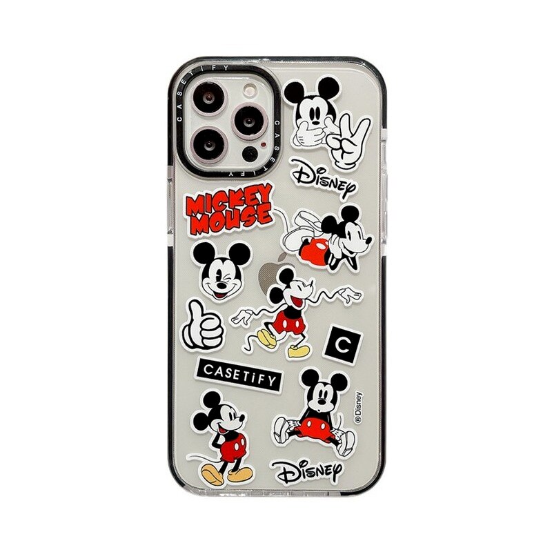 Nárazuvzdorný mäkký kryt Mickey Mouse pre iPhone 11 12 Pro Max mini 7 8 XR X XS MAX plus SE